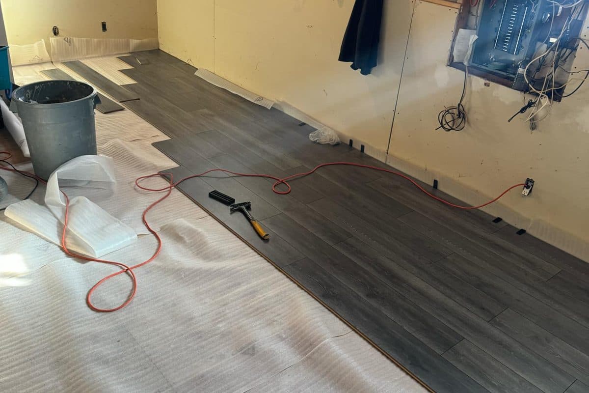Installation de plancher flottant